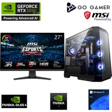 Go Gamer GA167DP AMD Ryzen 5 5600X / 32GB 3200MHz / 2TB NVMe m.2 SSD / RTX5050 8GB / MSI 27" 180Hz. / AMD Gaming Paket