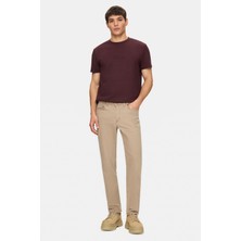 Ucla TARO Bej Pamuklu Non Denim Stragiht Fit Erkek Pantolon