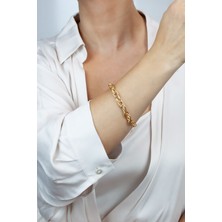 Liveyn Design Gold Renk Klasik Bileklik