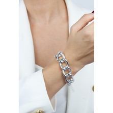 Liveyn Design Kalın Halka Gümüş Renk Bleklik