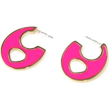 Liveyn Design Neon Pembe Küpe