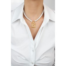 Liveyn Design Cam Inci B Harf Kolye B Harfi