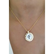 Liveyn Design Ince Zincirli Harf Kolye F Harfi