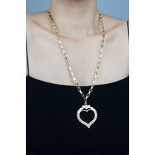 Liveyn Design Kalp Uçlu Uzun Kolye