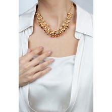 Liveyn Design Gold Renk Salkım Kolye