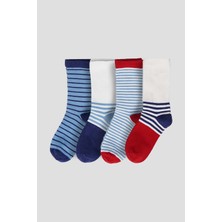 Defne Baby 4 Çift Mevsimsel Unisex Çocuk Soket Çorap