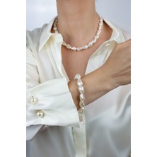 Liveyn Design Barok Inci Kolye Bileklik Set