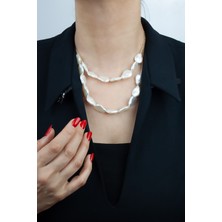 Liveyn Design Çift Sıralı Barok Inci Kolye