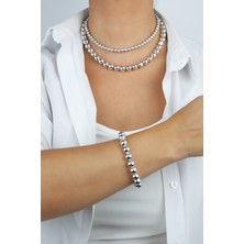 Liveyn Design Metalize Kolye Bileklik Set