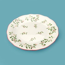 Evidea Kitchen Gonca Porselen Tatlı Tabağı - Renkli - 20 cm