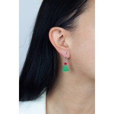 Liveyn Design Çam Ağacı Yılbaşı Temalı Küpe