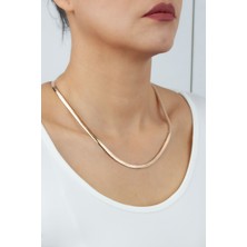 Liveyn Design Ezme Zincir Bronz Kolye