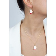 Liveyn Design Yılbaşı Temalı Kolye Küpe Set