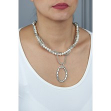 Liveyn Design Baget Taş Uçlu Kolye