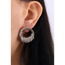 Liveyn Design Tasarım Çelik Halka Küpe