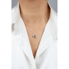 Liveyn Design Fil Uçlu Ince Zincir Gold Kolye