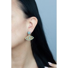 Liveyn Design Göz Şeklinde Doğaltaş Küpe