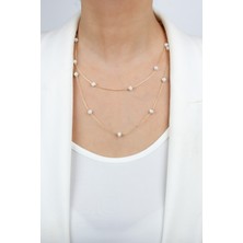 Liveyn Design Çift Sıralı Gold Kolye