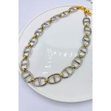 Liveyn Design Gold Gümüş Geçmeli Kolye