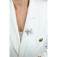 Liveyn Design Zirkon Taşlı Unicorn Figür Broş