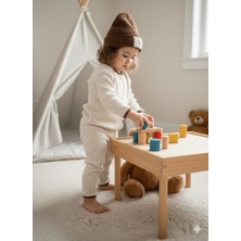 Baby Kuğu Unisex Waffle Bereli Üçlü Takım