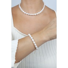 Liveyn Design Su Incisi Klasik Kolye Bileklik Set