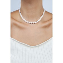 Liveyn Design Gerçek Doğal Su Incisi Klasik Kolye