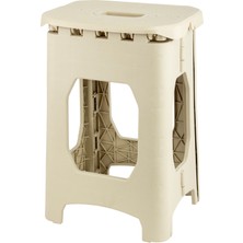 Softhom Büyük Boy Katlanır Plastik Tabure - Taşınabilir, Dayanıklı, Ev , Kamp , Balkon