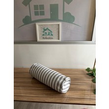 Kırlentim E872A Gri Beyaz Silinidir Kırlent