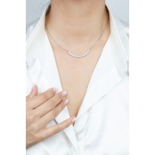 Liveyn Design Ince Zincir Zirkon Taşlı Kolye