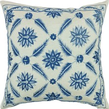 Soho Antiq Zerfa Çiçek Işlemeli Ipek Kırlent 50X50 cm