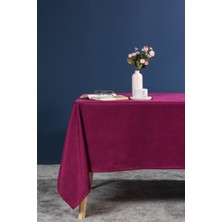 Elart Soft Kadife Masa Örtüsü Dikdörtgen (150X220 Cm) Vişne