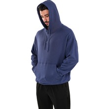Musclecloth Elite Oversize Kapüşonlu Sweatshirt Indigo