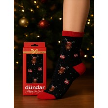 Dündar Unisex Kokulu Yılbaşı Havlu Çorap 2' li Paket