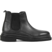 Celal Gültekin Erkek Siyah Deri Chelsea Bot