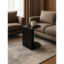 Voome Design Pastel Minimalist Metal Yan Sehpa | Modern Dekoratif Salon & Ofis Dekorasyonu