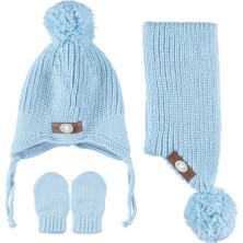 Buqete Erkek Bebek Bere  Bandana Eldiven 3’lü Takım