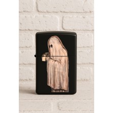 Nurdic Uv Baskılı Desenli Metal Benzinli Siyah Çakmak Cep Çakmağı - Design Art