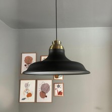 Bamyum Bergo Siyah Kum Saati Başlık Avize Salon Oturma Odası Yatak Odası Sarkıt Modeli