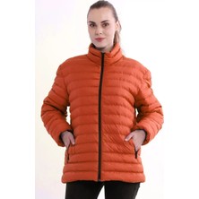 D1fference İçi Astarlı Cepli  Jel Elyaflı Su ve Rügar Geçirmez Kadın Kışlık Mont