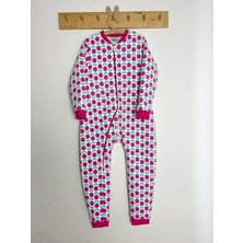 Key Kids Fuşya Elmalı Pamuklu Bacaklı 8/10/12 Yaş Büyük Beden 2.5 Tog Kışlık Kalın Kızçocuk Uyku Tulumu