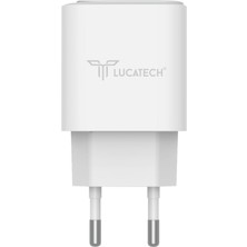 Lucatech 35W Pd Type-C Şarj Adaptörü — iPhone 13 / 14 / 15 / 15 Pro (Akıllı Koruma)