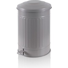 The Mia Çöp Kovası Mutfak 37 Lt Açık Gri