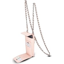 Aspata Store Avjin 6.9 Inch Uyumlu Deri Kılıf Cüzdan Askılı Erc5 Pembe