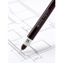 Rotring Rapido Kalemi Isograph 0.25 mm Teknik Çizim Kalemi (1 Adet)