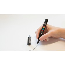 Uni-Ball Posca Pc-1m Boya Sanatı Markör Kalemi Siyah (3 Adet)