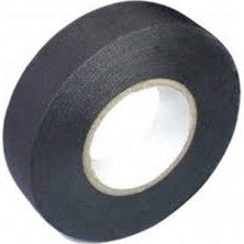 Tüysüz Bez Bant 19 mm x 15 Mt Siyah Bm Dayanıklı Yapıştırıcı Bant Uzun Süreli Kullanım İçin