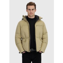 Ramsey Kum Regular Fit Kapüşonlu Casual Dokuma Mont