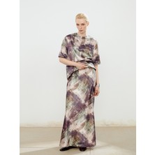 Beli Lastikli Desenli Etek