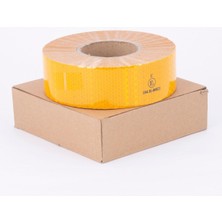 Reflektör Reflektif Petekli Şerit Bant 50 Metre x 5 cm Sarı Tüvtürk Uyumlu